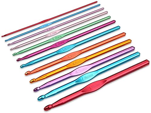 Lot De 12 Crochets En Aluminium Multicolores Pour Fil De Bricolage 2 à 8 Mm