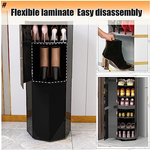 Rangement à chaussures fermé autonome et rotatif pour la maison