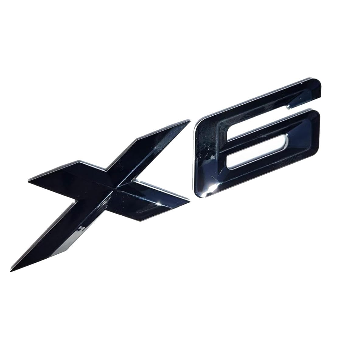 X6 Noir Brillant Logo de Coffre Arrière Badge Arrière Emblème Modification de Tuning E71 F16 G06