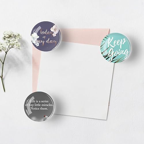 Miniatura 7 de 12 calcomanías magnéticas para nevera, letras inglesas redondas, decoración de nevera, imán de pizarra blanca de oficina, imán de gabinete,