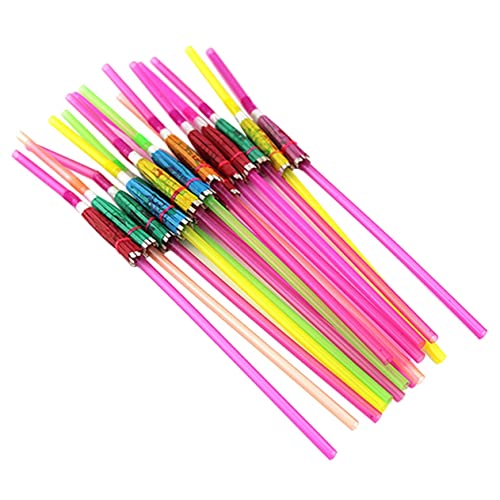 NOLITOY Canudos Decorativos Descartáveis ​​Descartáveis ​​Para Decoração De Frutas 100 Peças De Canu