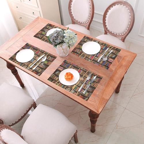 Sets de table résistants à la chaleur en vinyle tressé durable