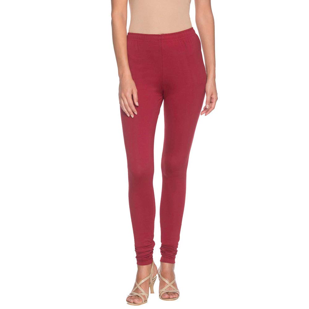 BIBA Women Dyed Bottom WEAR(CORE#KL-001-1_Light Mroon_M) Maroon