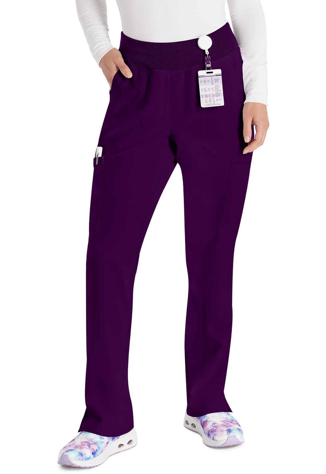 EDS Essentials DK005 Schlupfkasack für Damen, Yoga-inspirierte Schlupfhose mit Vier-Wege-Stretch und Feuchtigkeitstransport