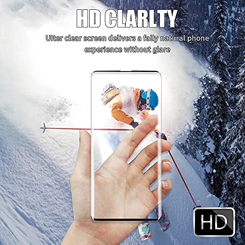 [2+2 Pack] Galaxy S10 Plus Screen Protector And Camera Lens Protector, Hd Clear Tempered Glass, Fingerprint Support,3D Full Coverage, Scratch Resistant, For Samsung Galaxy S10 Plus /S10+ (6.4 Inch) #TOP5