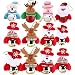 Yamisan 12 PCS Christmas Ornaments Bells Decorations, Hanging Ornaments Bells Christmas Tree Door Party Supplies, Snowman/Old Man/Bear/Elk
