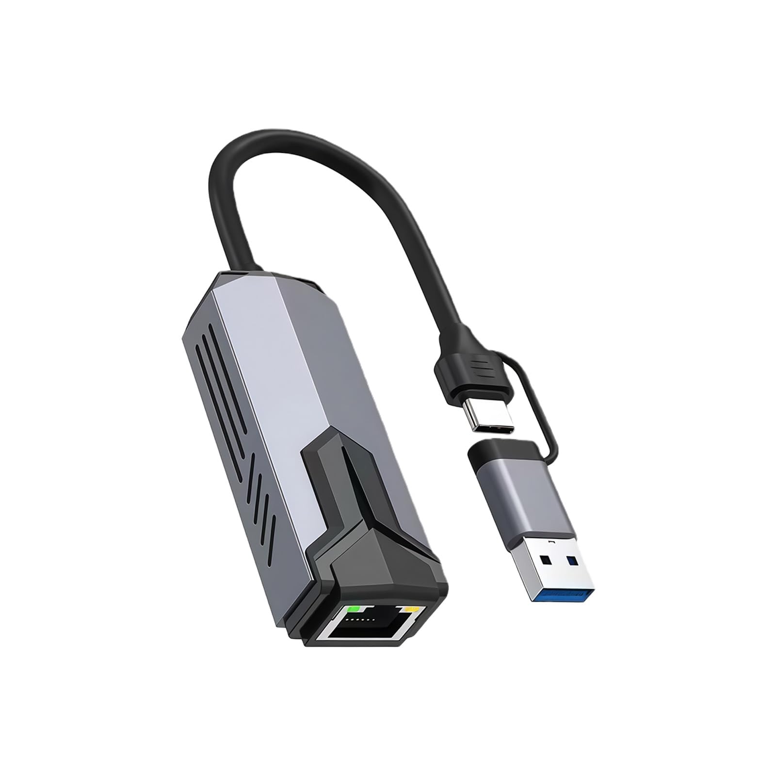 Adaptateur Ethernet 5000 Mbps Type C USB 3.0 vers RJ45 Connexion directe Gigabit Réseau pour ordinateur portable Accessoires Ethernet Adaptateur réseau Gigabit Dongle Convertisseur pour