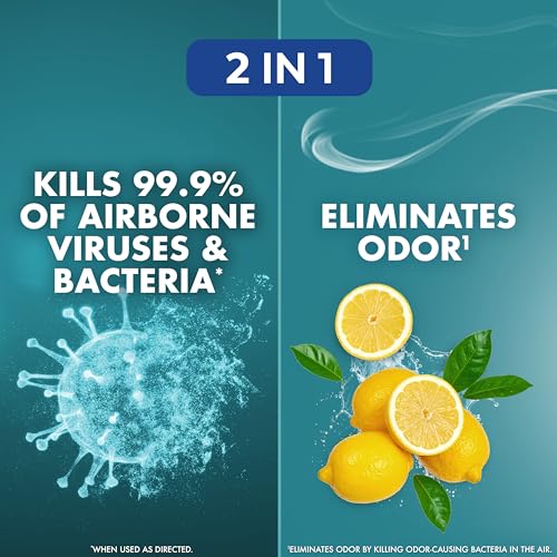 Image of Lysol Air Sanitizer with Bacterial Odor Eliminator for Home & Office, Air Freshener Alternative, Simple Fresh + Cotton Blossom + Lavender Sky, 10 oz (Pack of 3)