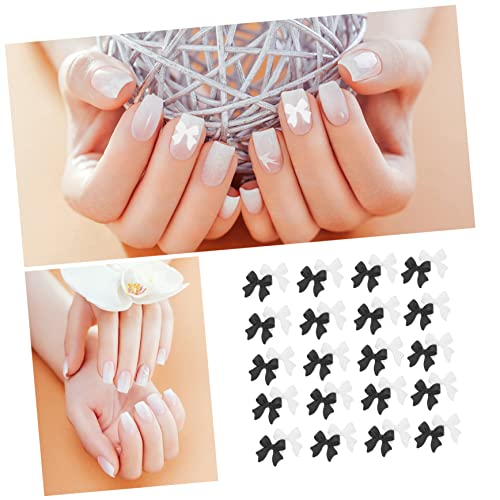 Beavorty 100 Pçs Arco Decoração De Unhas Acessórios De Scrapbook Acessórios Para Unhas Flâmulas Pret