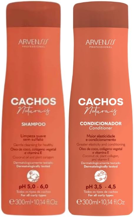 Kit Arvensis Cachos Naturais Shampoo + Condicionador - 300ml