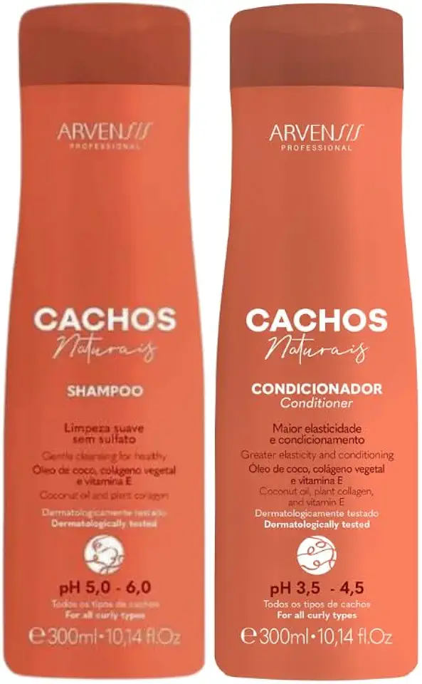 Kit Arvensis Cachos Naturais Shampoo + Condicionador - 300ml