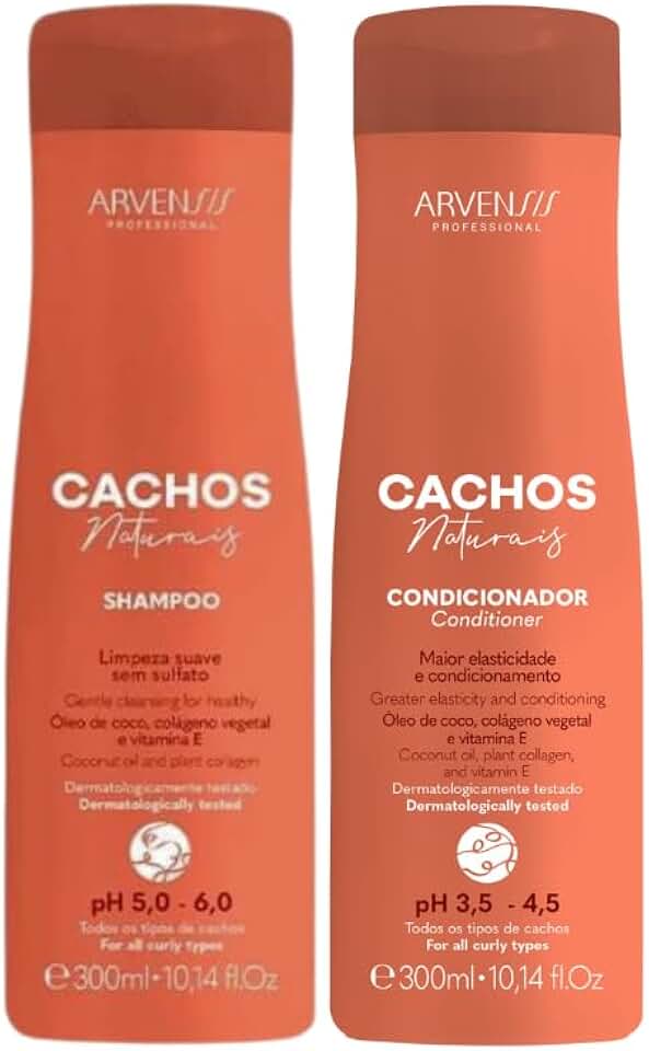 Kit Arvensis Cachos Naturais Shampoo + Condicionador - 300ml