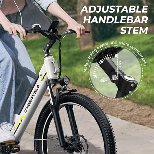 LIONLAND 1000W Peak 26" Electric Bike for Adult, up 80 Miles Removable Battery Ebike,Adult Electric Bicycles for All Terrain Women Men EBike, 7-Speed,3 Pedal-Assist Level - Image 7