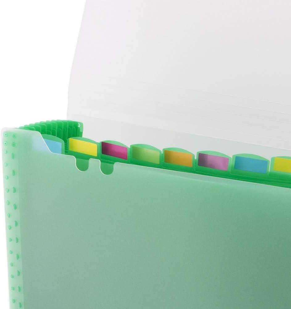 D.RECT Document Folder A4 5540 12 Compartments A4 Green