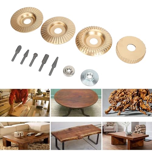 Disque de sculpture sur bois kit limes rotatives meuleuse d'angle durable - 2
