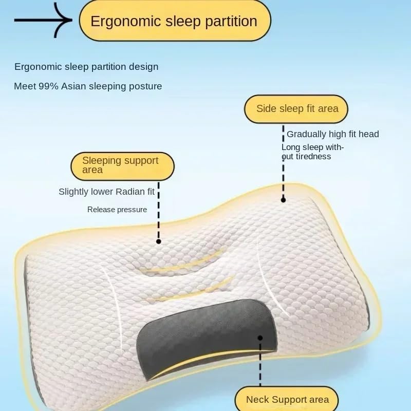 Amazon.com: Fiber Pillow for Better Sleep: Ergonomic Concave