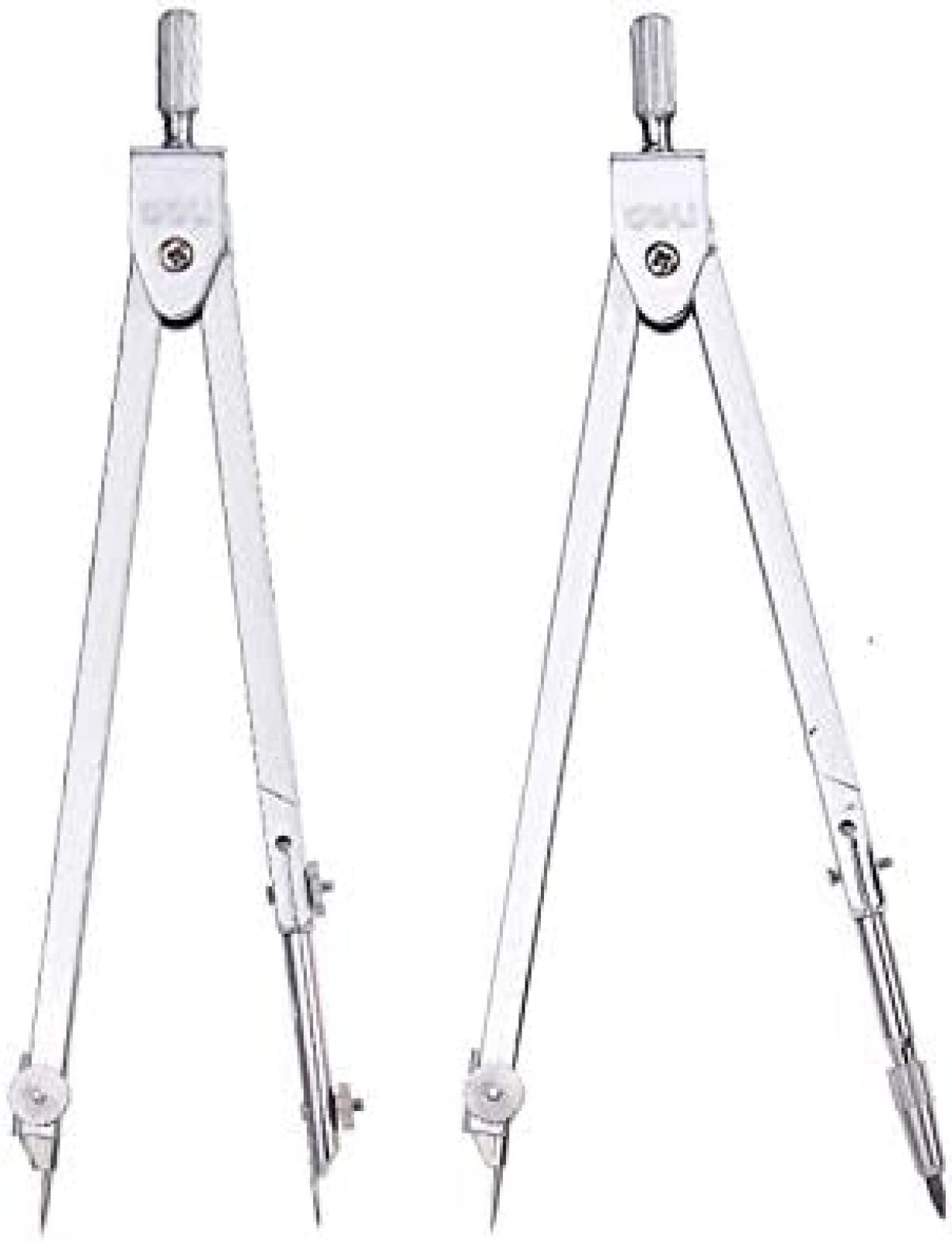 Juego de brújula de metal, herramienta profesional de dibujo de acero inoxidable de 5 piezas para geometría y diseño, ideal para estudiantes y preparación de exámenes