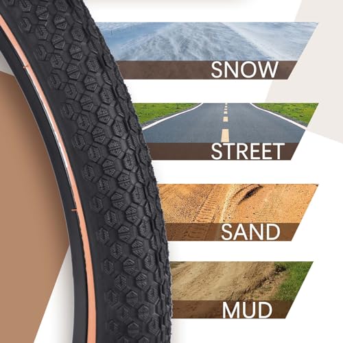 BWSHLF Replacement Mountain Bike Tires, 20/24/26/27.5/29Inch