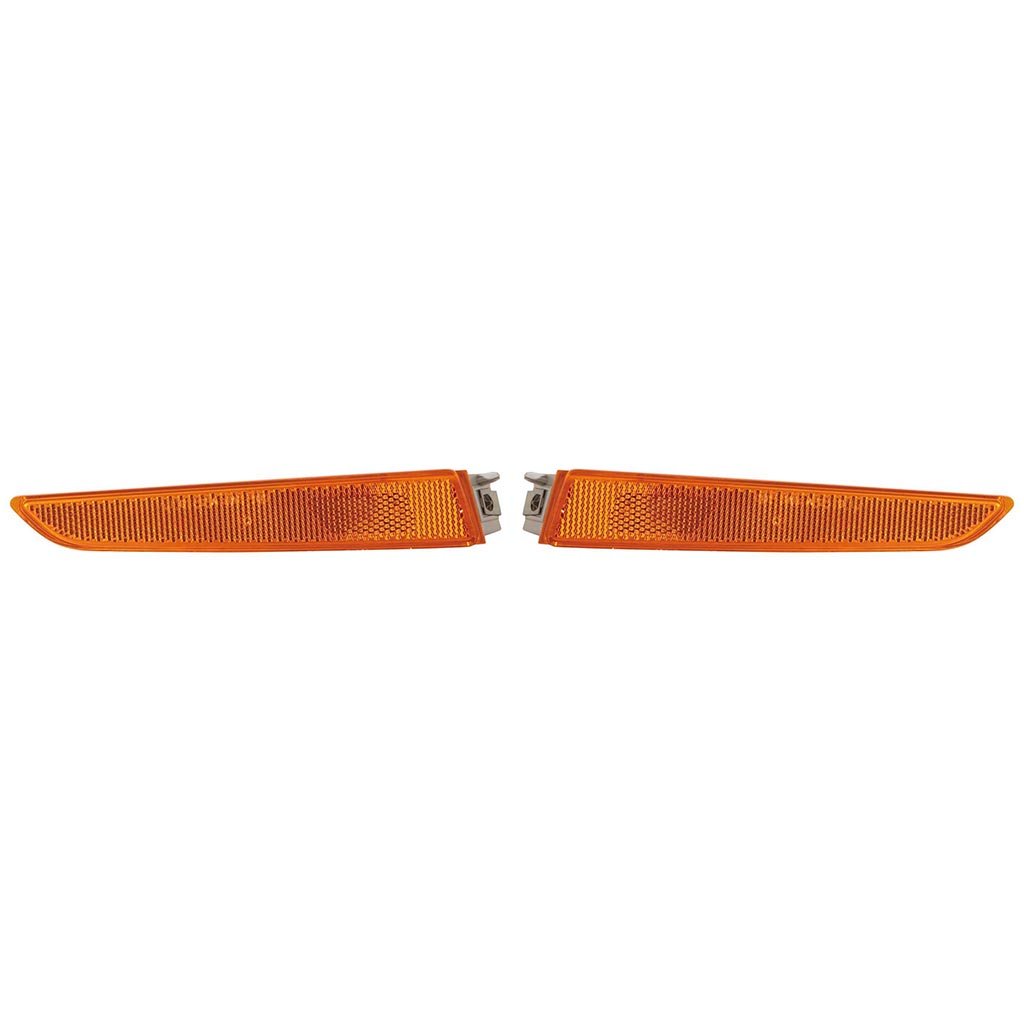 CarLight360: For Ford Fusion Side Marker Light 2010 2011 2012 Driver and Passenger Side | Pair | w/Bulbs | DOT Certified | Replaces FO2550145 + FO2551145