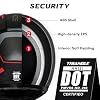 TRIANGLE Modular Motorcycle Helmets for Men Flip Up Full Face Helmet Dual Visor with Internal Sunshield DOT Approved