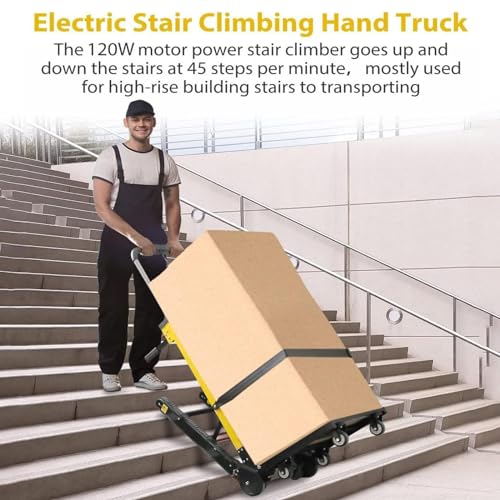 Carretilla eléctrica para escaleras con ruedas de goma miniatura 3