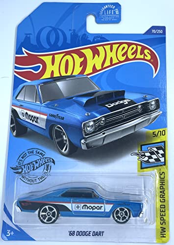 Hot Wheels - Dodge Dart 68 1:64 Azul miniatura 1