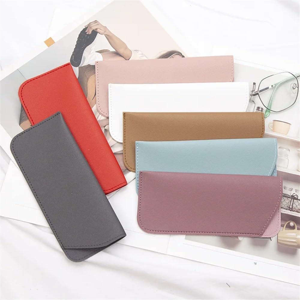 2/5/10 szt. Unisex torba na okulary ze skóry PU ochronne etui na okulary przeciwsłoneczne etui do czytania etui na okulary ochronne etui akcesoria