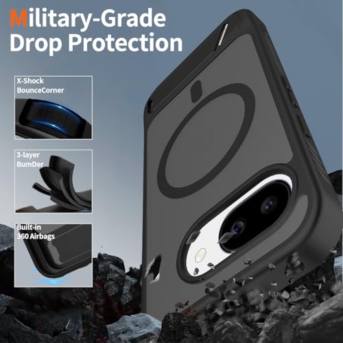for Google Pixel 10a Case with Screen Protector,Black - image 4