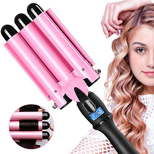 3 Barrel Curling Iron Hot Tools Curling Iron Fast Heating Ceramic Hair Waver
