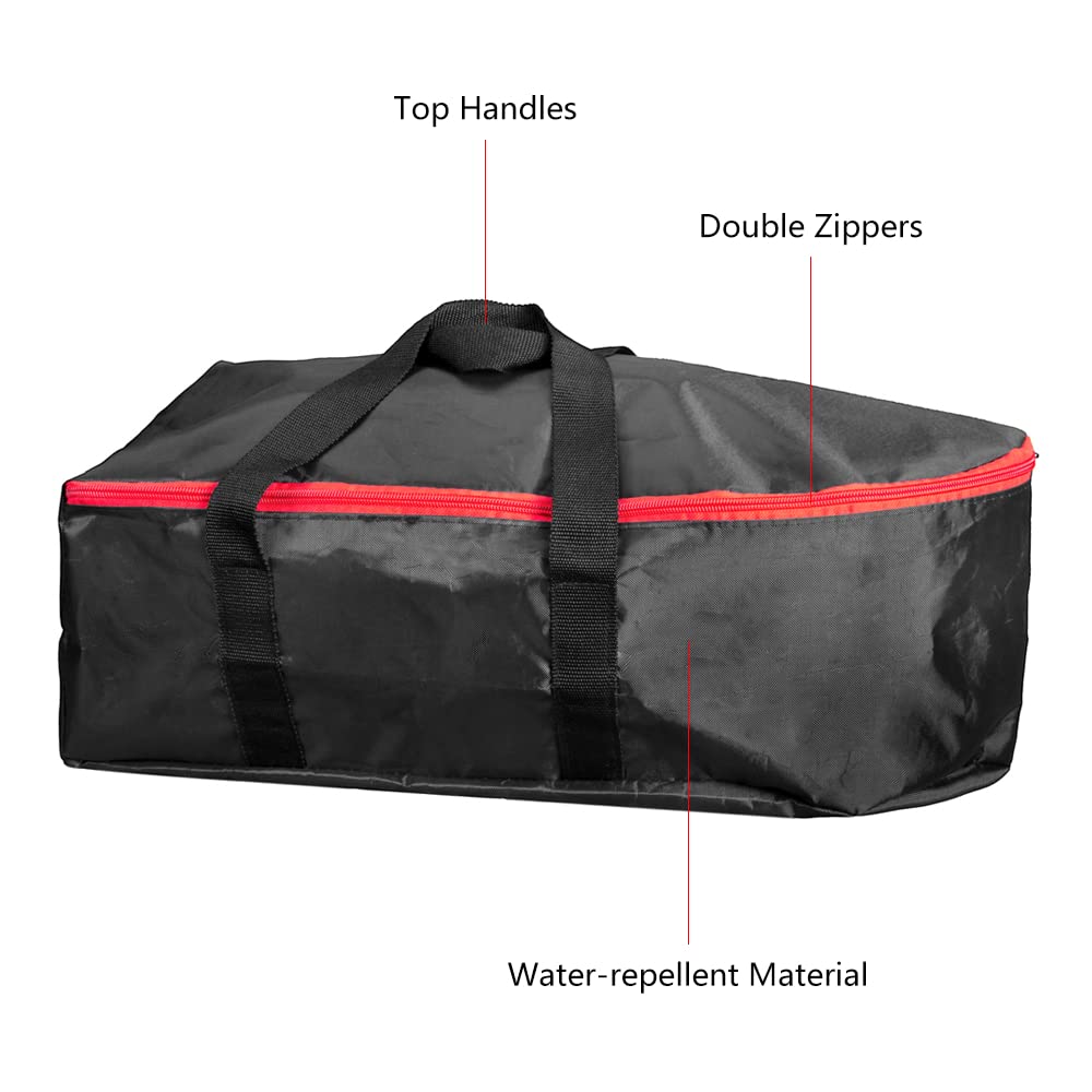 SHUAIGUO bait boat bag,Carry Bag for Bait Boat Water Repellent Fishing Boat Storage Bag(Black) - Image 3