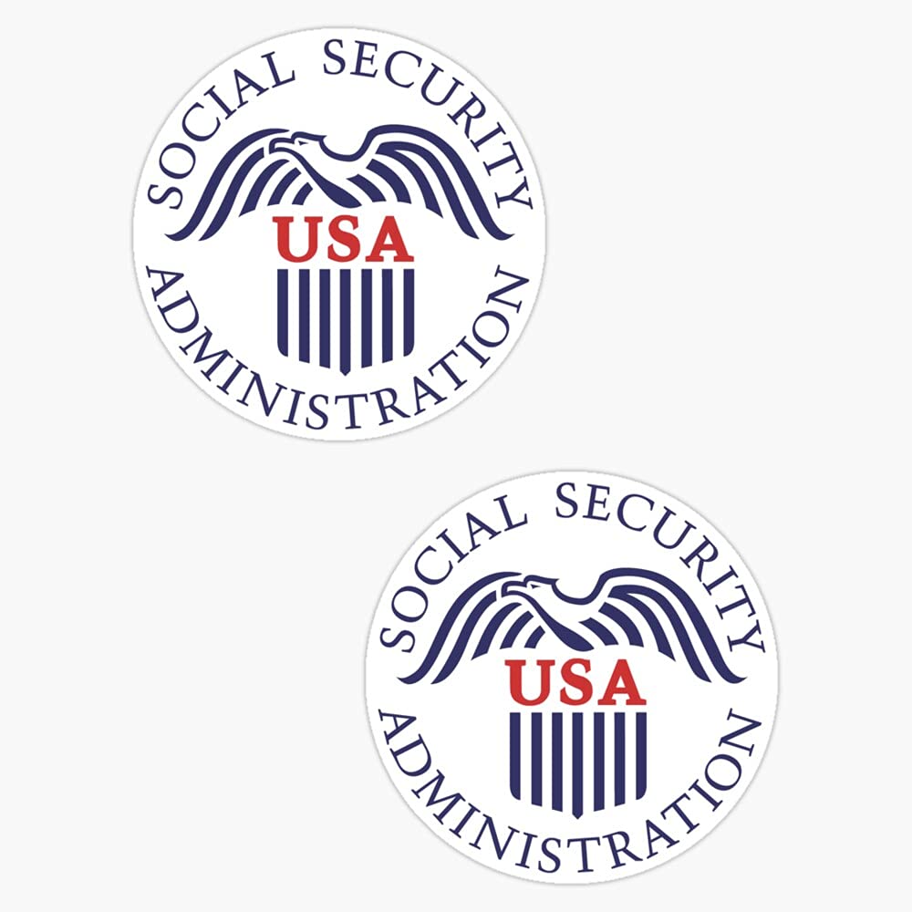 United States Social Security Administration (Ssa) Vinyl Sticker Waterproof Decal Laptop Wall Window Bumper Sticker 5"