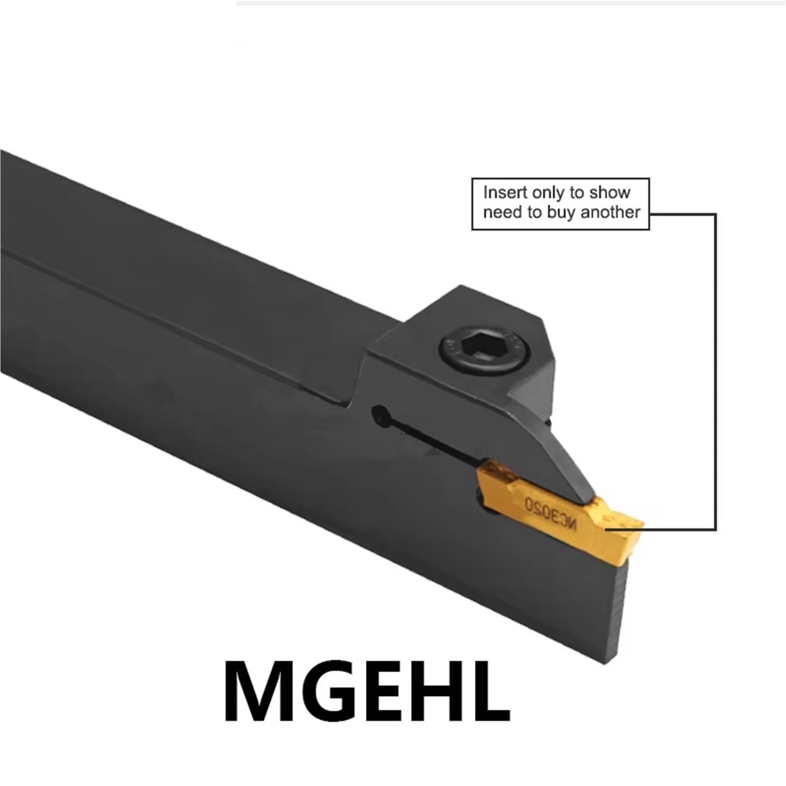 Herramienta De Torneado Ranurado 10mm 12mm Portaherramientas Torno Máquina Cortadora Lool(MGEHR2020-1.5)
