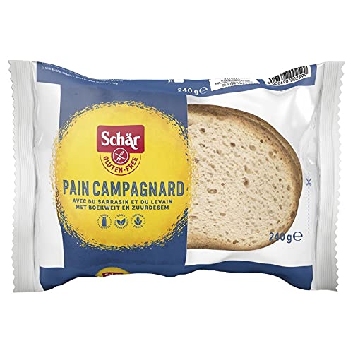 PAIN CAMPAGNARD SANS GLUTEN 240G, SCHAR, LOT DE 3