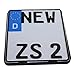 Produktbild Kennzeichenhalter Motorrad 180 x 200mm Nummernschildhalter Kennzeichenträger schwarz Halterung Nummernschild