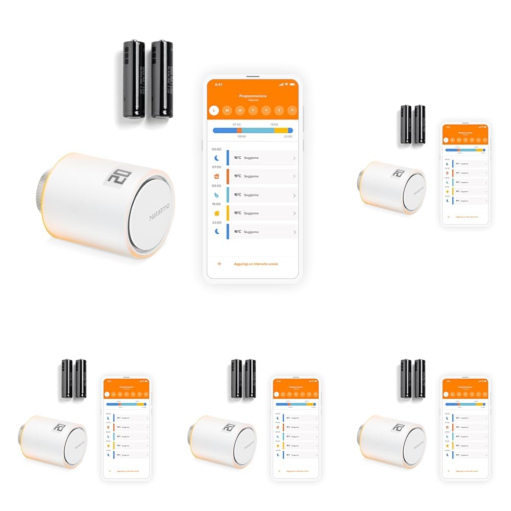 Tête Thermostatique Connectée Netatmo pour Économie d'Énergie NAV