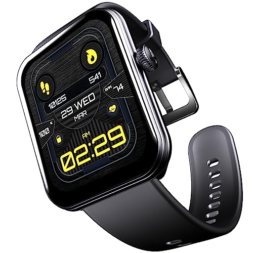 boAt Newly Launched Xtend Plus Smartwatch with 1.78″ AMOLED Display, Advanced BT Calling, 100+ Sports Mode, Always On Display, HR & SP02 Monitoring & Stress Monitoring(Jet Black)