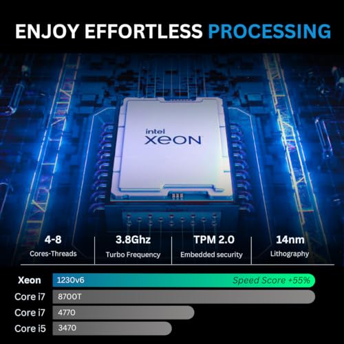 Image of NOVATECH Phantom - Prebuilt Gaming PC Desktop Computer - RTX 3050 - i7 Xeon 3.5GHz - 16GB RAM - 512GB M.2 SSD WiFi /BT, Win 11 Pro - Gaming Computer Tower, Pre Built PC Gaming - 1 Year Warranty (White)