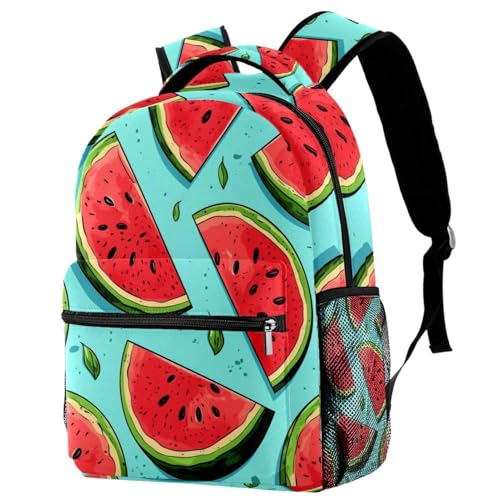 Sac à dos de voyage pastèque multicolore taille unique pour filles et garçons