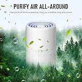 Small Air Purifiers for Bedroom Home with H13 HEPA Filters, Quiet HEPA Filter Cleaner with Aromatherapy for Better Sleep, Air Frenshener, Allergies, Dust, Pet Dander, Odour, Smoke, Office - Image 6
