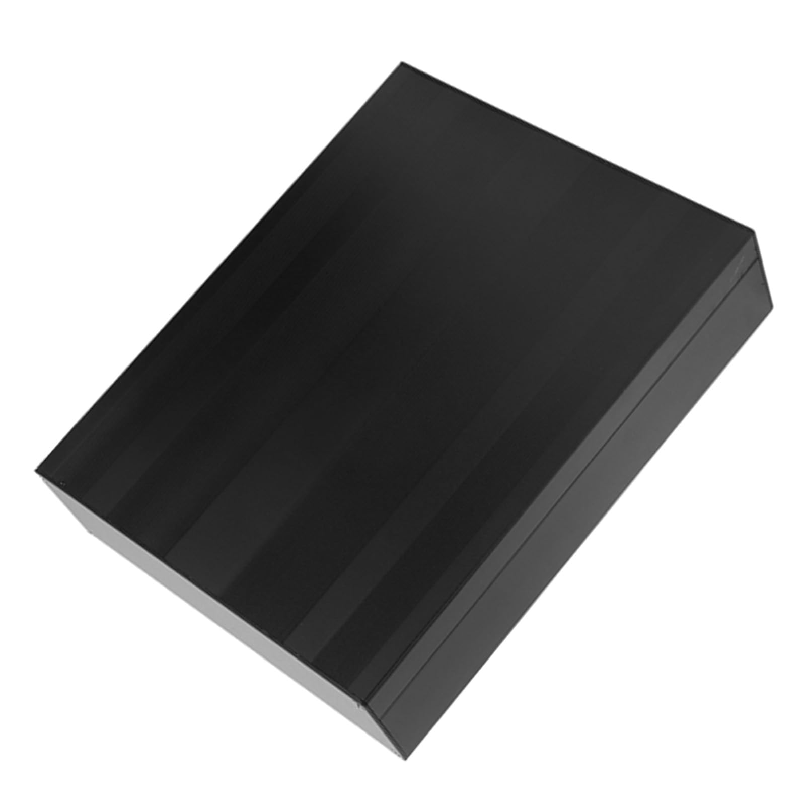 Skrzynka elektryczna PolyGen, aluminiowa obudowa typu dzielonego, 2 x 7 x 8,7 cala, matowe czarne wykończenie o grubości ścianki 1,25-1,5 mm do obudowy elektronicznej DIY