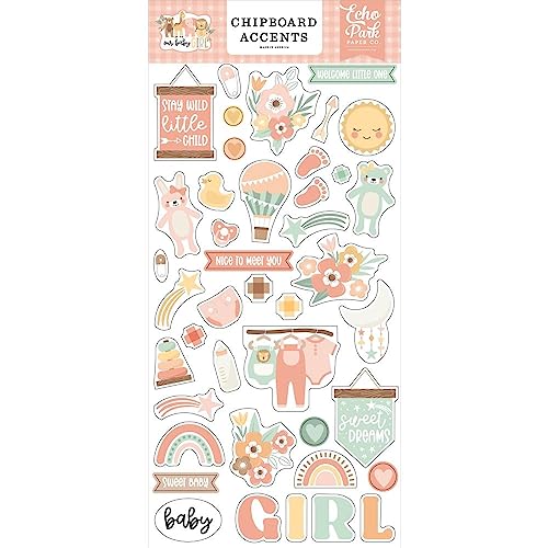 ECHO PARK PAPER COMPANY Accents Our Baby Girl Chipboard 6