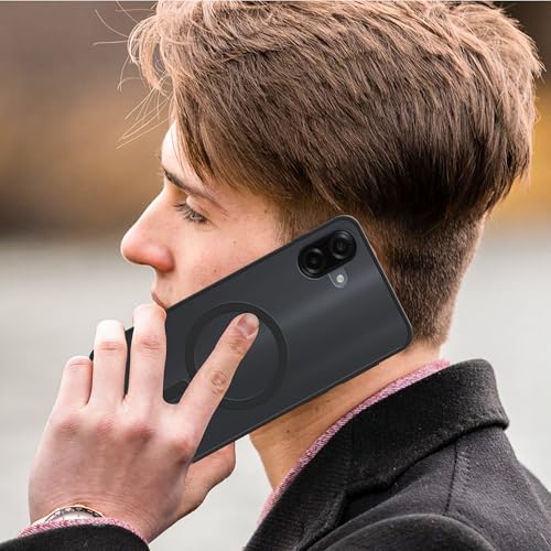 Image of amazon basics Luxury Paper Thin Case Cover for Samsung Galaxy A07 5G | Matte Finish | Compatible with magsafe | (Black, Samsung Galaxy A07 5G)