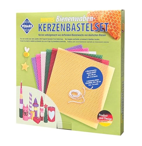 Plaques nid d'abeille Pebaro pour création de bougies multicolores - 2