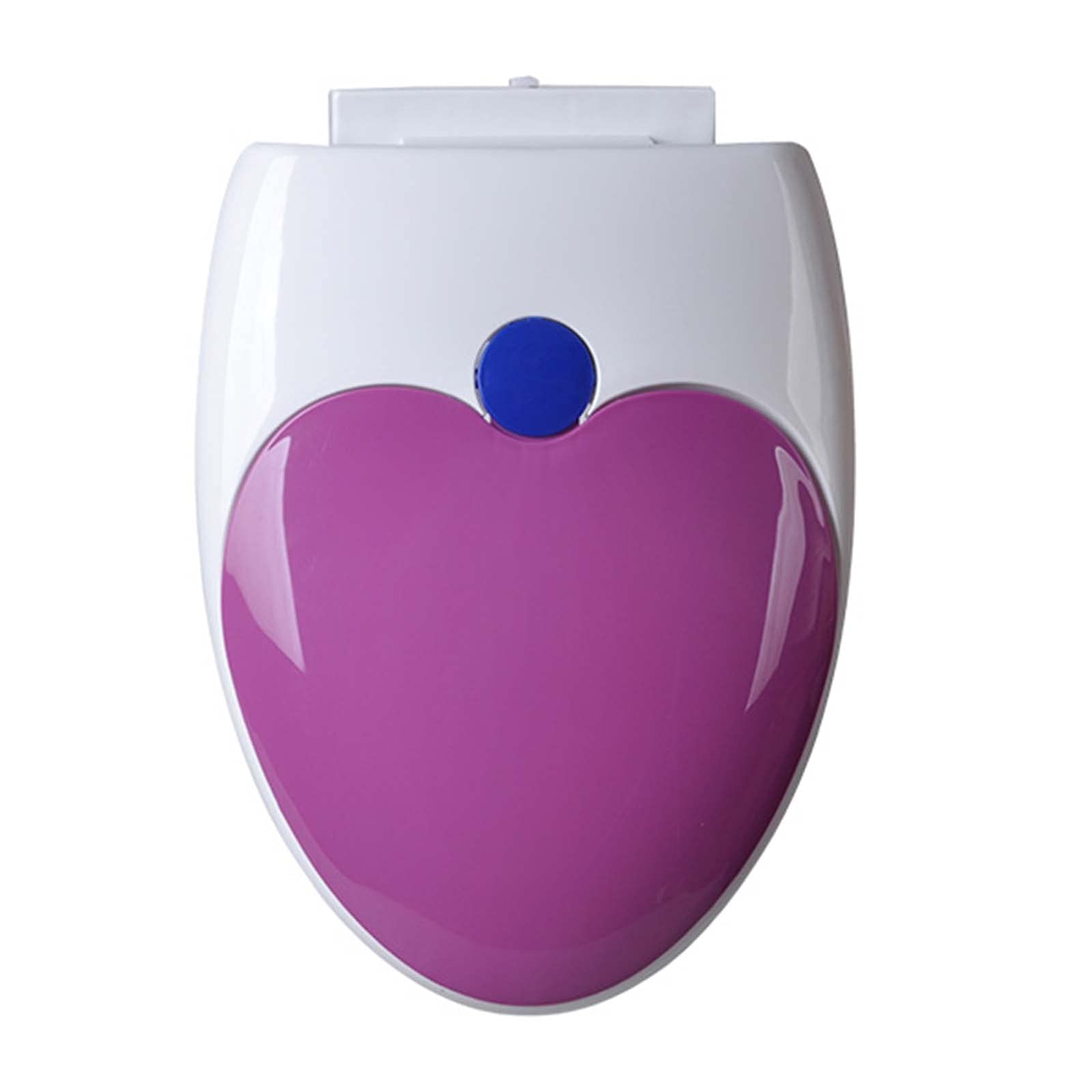 Sedile WC colorato con seggiolino per bambini integrato, sedile WC spesso, sedile WC a chiusura rallentata, materiale PP, installazione inferiore, facile da installare e pulire/giallo/allungato-V