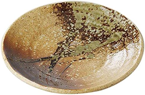 Set of 5, Japanese Dishes, Ash Glazed Comb Hand Twist 5.0 Plates [6.5 x 1.2 inches (16.5 x 3 cm)] [Restaurant, Ryokan, Japanese Tableware, Restaurant, Commercial Use, Tableware, Tableware]