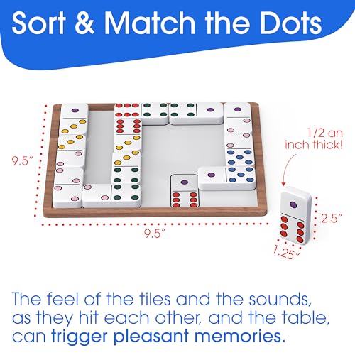 Image of Keeping Busy Match Dots Dementia Activities for Seniors | Alzheimer Products for Elderly Patients | Fun Memory Game Toy & Cognitive Brain Puzzle for Senior Citizens w /Memory Loss or Alzheimers
