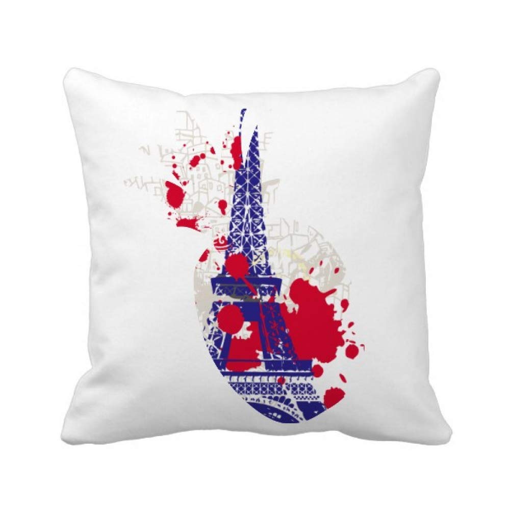 Housse de coussin Tour Eiffel deco exotique chic pour canape de veranda