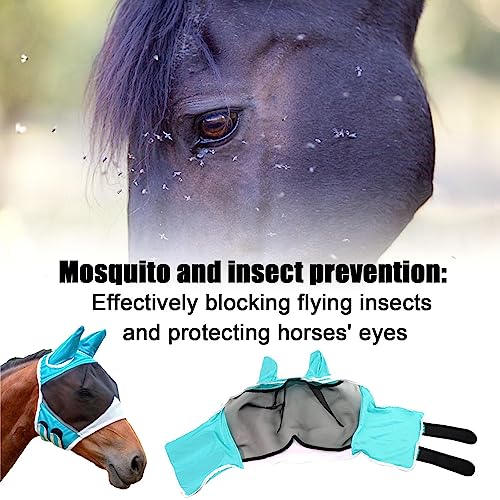 Capa para rosto de cavalo | Capa de rosto para mosca de cavalo | Capas de rosto ajustáveis com prote