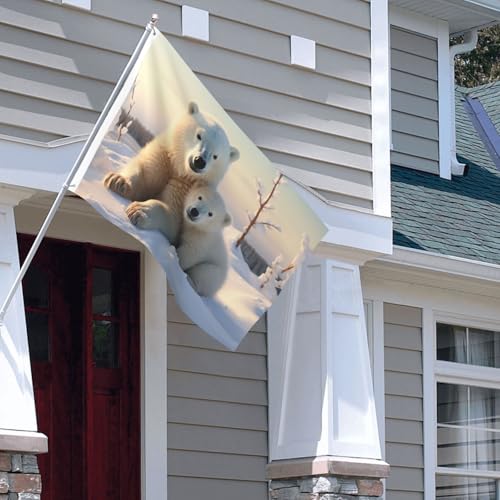 Drapeau pour intérieur et extérieur 1,2 x 1,8 m avec œillets en laiton