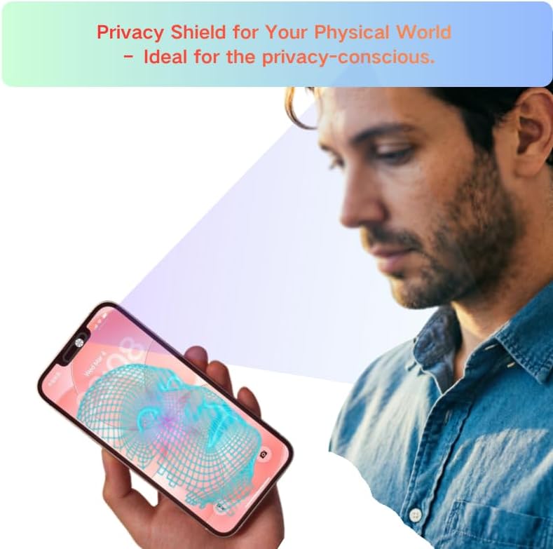 Front Camera Privacy Cover, Camera Protector Compatible with iPhone 17/17 Air/ 17Pro /17 Pro Max, Webcam Cover Without Affecting Face Recognition, Strong Adhesive-Silver, 2 Pack